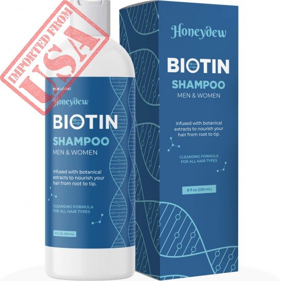 Biotin shampoo for hair growth and volume