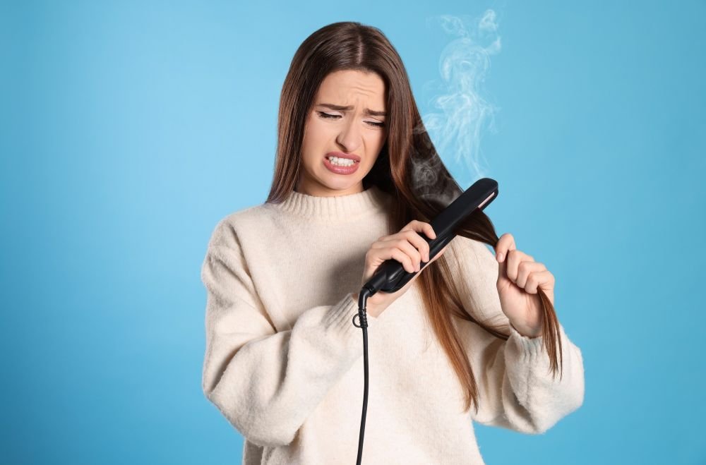Hair loss due to heat damage
