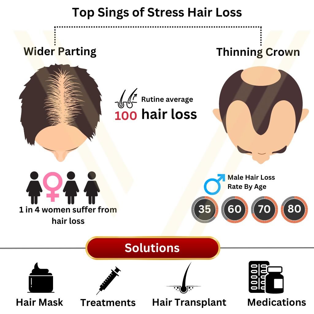 Stress related hair loss