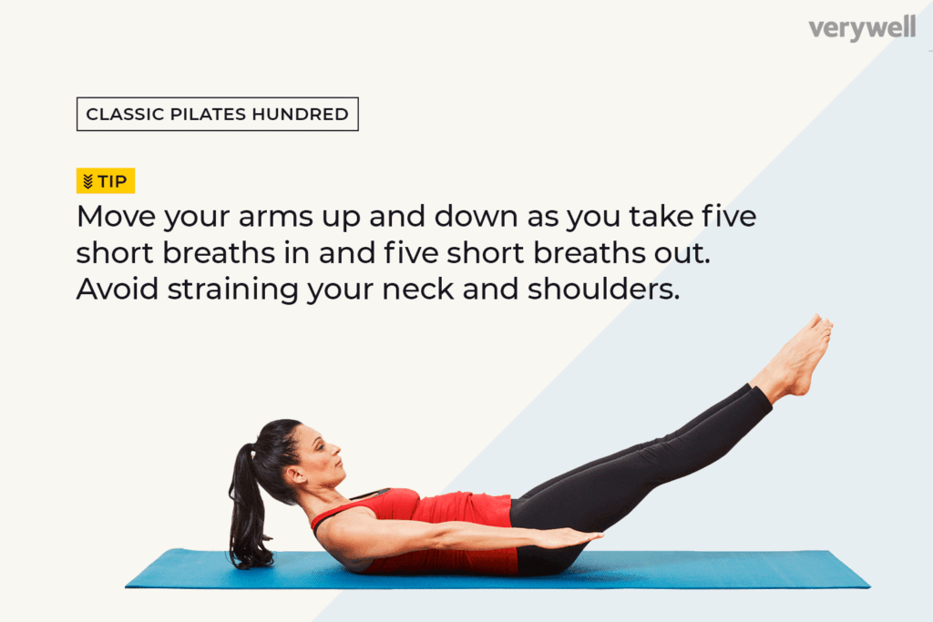 Effective Pilates moves for weight loss at home, including The Hundred and Roll-Ups