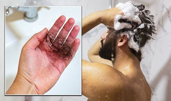 Picture of Normal Hair Loss in Shower