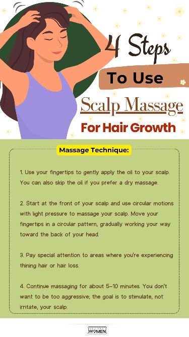 Scalp massage for thicker hair naturally