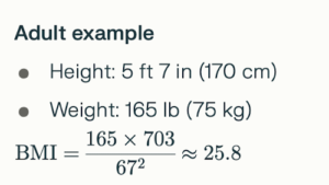 BMI Adult example